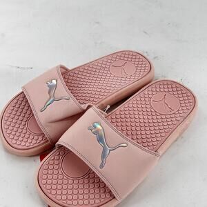 Puma Cool Cat Slide Sandals 6 Pink NWT Women's Travel Beach Resort